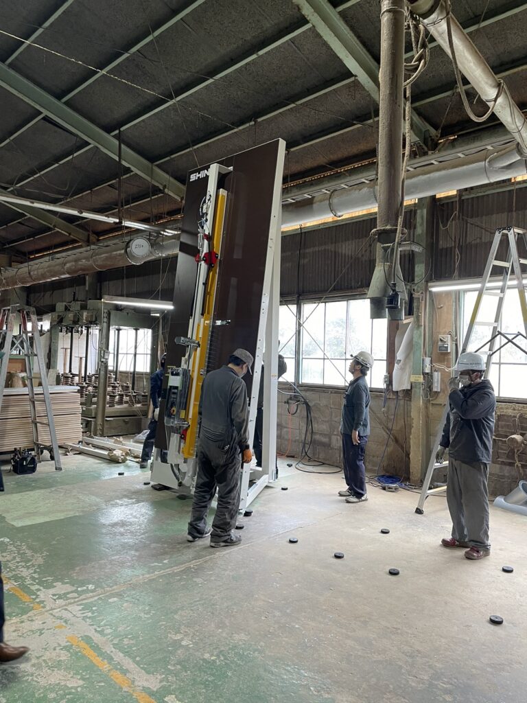 新しい機械を導入しました