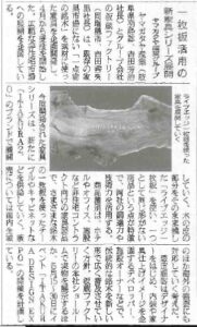 4/18 日刊木材新聞「一枚板活用の新シリーズ展開」